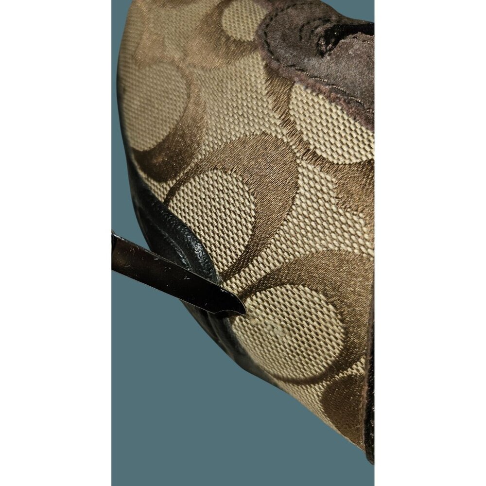 Coach Jayme Signature Canvas Suede Lace Up Oxford Sneaker Women Size 7M - Picture 14 of 16